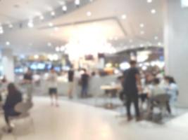 shopping mall blur background photo
