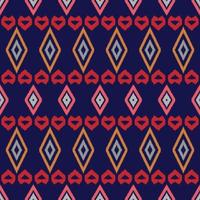 Royal luxurious ancient Ikat patterns. Geometric ethnic tribal vintage retro style. Fabric textile ikat seamless pattern. Indian African Asian navajo Aztec ikat print vector abstract background.