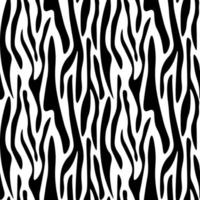 Zebra fur texture. Animal print zebra seamless black and white pattern. Abstract zebra camouflage print. Wild animal pattern background or texture. Seamless leather texture. Animal safari skin texture vector