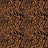 Tiger stripes fur texture. Animal tiger print seamless pattern. Abstract tiger camouflage print. Wild animal pattern background or texture. Seamless leather texture. Animal safari skin texture. vector