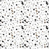 Terrazzo texture classic Italian floor composed of natural stone, granite, quartz, marble, glass and concrete. Vector Terrazzo Veneziano seamless pattern. Stone abstract background for interior design