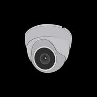 Cctv in coloring vector style, isolated on white background. Cctv in coloring vector style for coloring book.