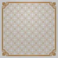 floral pattern, with vintage frame vector