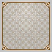 floral pattern, with vintage frame vector