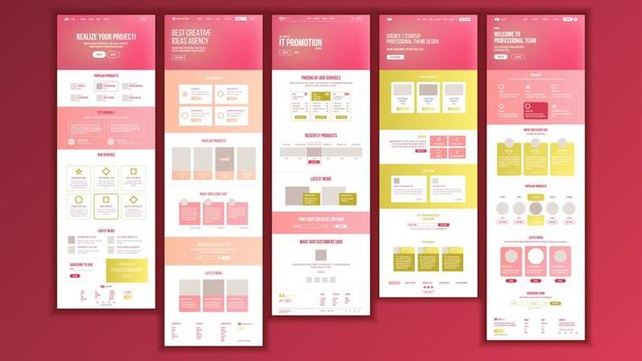 Web Page Design Vector. Website Business Reality. Shopping Online Site Scheme Template. Cyber Monday. Planning Strategy. Invest Conference. Illustration