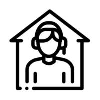 home call assistance icon vector outline illustration