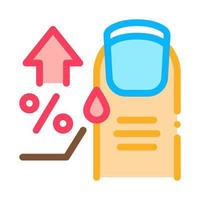 nail water percent icon vector outline illustration