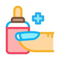 nail treatment liquid icon vector outline illustration