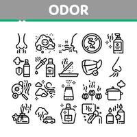 Odor Aroma And Smell Collection Icons Set Vector