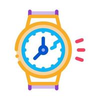 ilustración de contorno de vector de icono de reloj roto