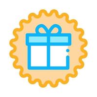 webshop gift icon vector outline illustration