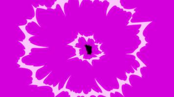 transiciones de fuego púrpura de dibujos animados en una pantalla negra. transiciones de fuego con canal alfa. color clave, clave de color, canal alfa. vídeo 4k video