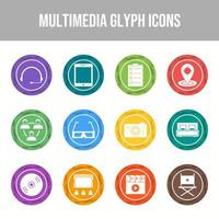 Beautiful Multimedia vector icon set