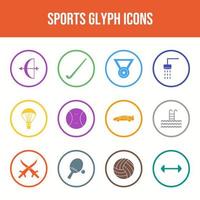 Beautiful Sports vector icon set