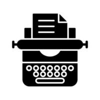 Typewriter Vector Icon