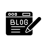 Blog Vector Icon