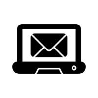 Laptop Mail Vector Icon