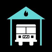 Fire Station Vector Icon