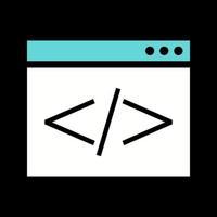 Html Coding Vector Icon