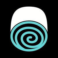 Swiss roll Vector Icon