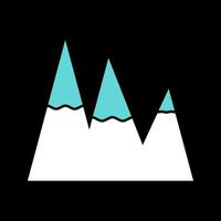 Ice Top Mountain Vector Icon