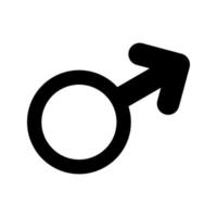 icono de vector de signo masculino