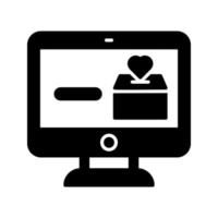 Online Donation Vector Icon