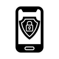 Mobile Security Vector Icon