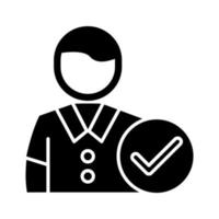 Man Accept Vector Icon