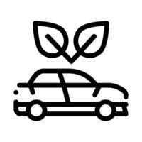 electro ecology environmental protection car icon vector outline illustration