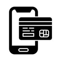 icono de vector de pago móvil