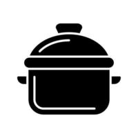 icono de vector de olla de cocina