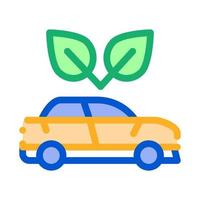 electro ecology environmental protection car icon vector outline illustration