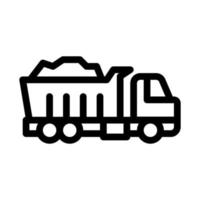 road repair truck icon vector outline illustration