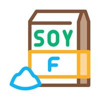 soy flour package icon vector outline illustration