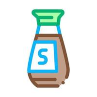 soy sauce bottle icon vector outline illustration