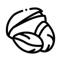 pistachio nut icon vector outline illustration