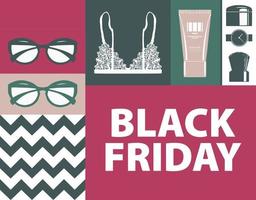 Sale for Black Friday, discounts and offers banner vector