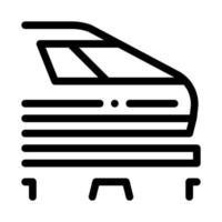 ilustración de contorno de vector de icono de tren electromagnético