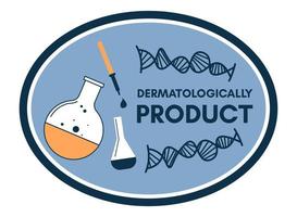 Dermatologically product, tested in laboratory vector