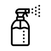 spray bottle icon vector outline illustration