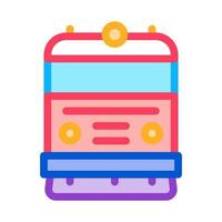 train transport icon vector outline illustration