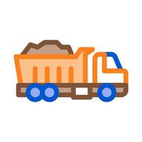 road repair truck icon vector outline illustration
