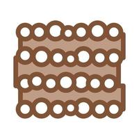 tree trunk heap icon vector outline illustration