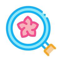 flower research icon vector outline illustration