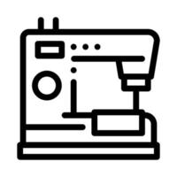 ilustración de contorno de vector de icono de máquina de coser