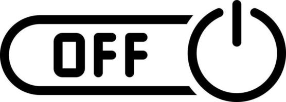 line icon for off vector