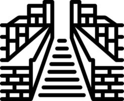 line icon for  foothpath vector