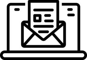 line icon for email vector