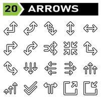 Arrows icon set include arrow, arrows, right, direction, arrow right, up, arrow up, down, arrow down, left, arrow left, transfer, exchange, sync, refresh, synchronize, rotate vector